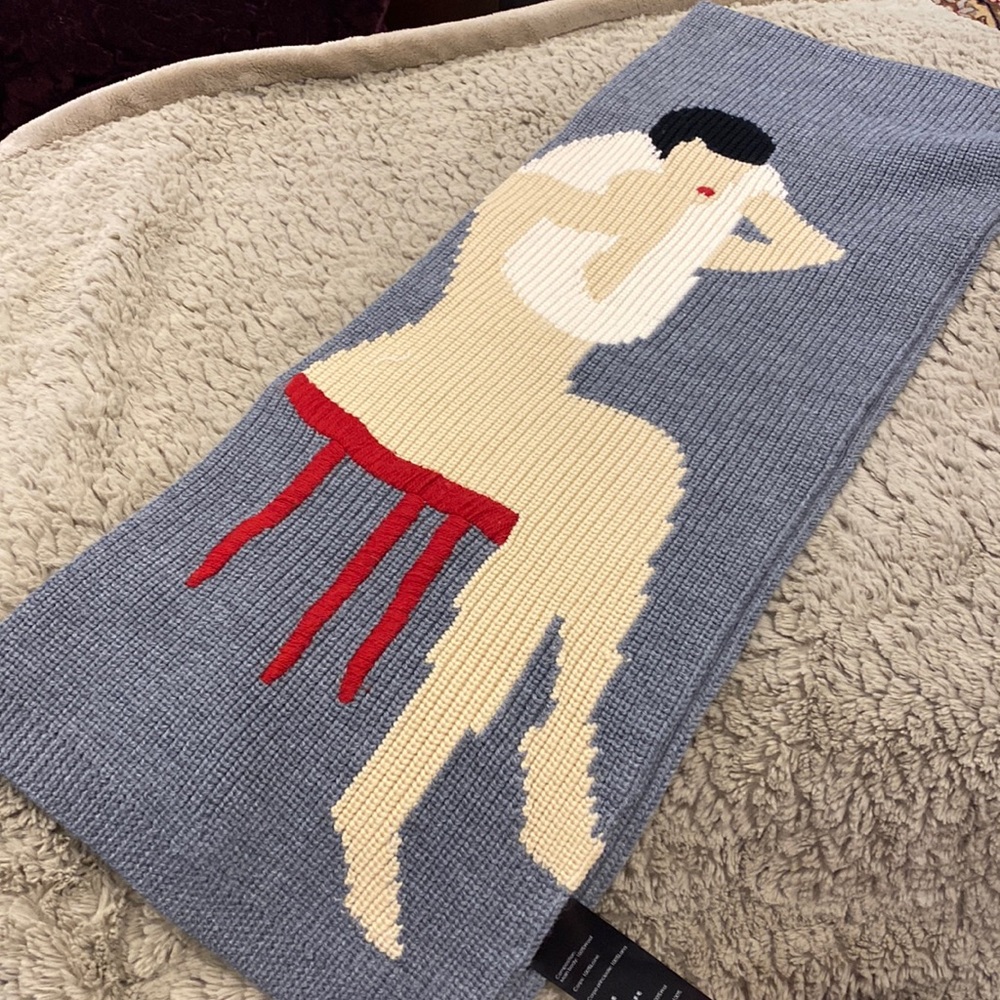 3.1 Philip lim gray color wool scarf.
